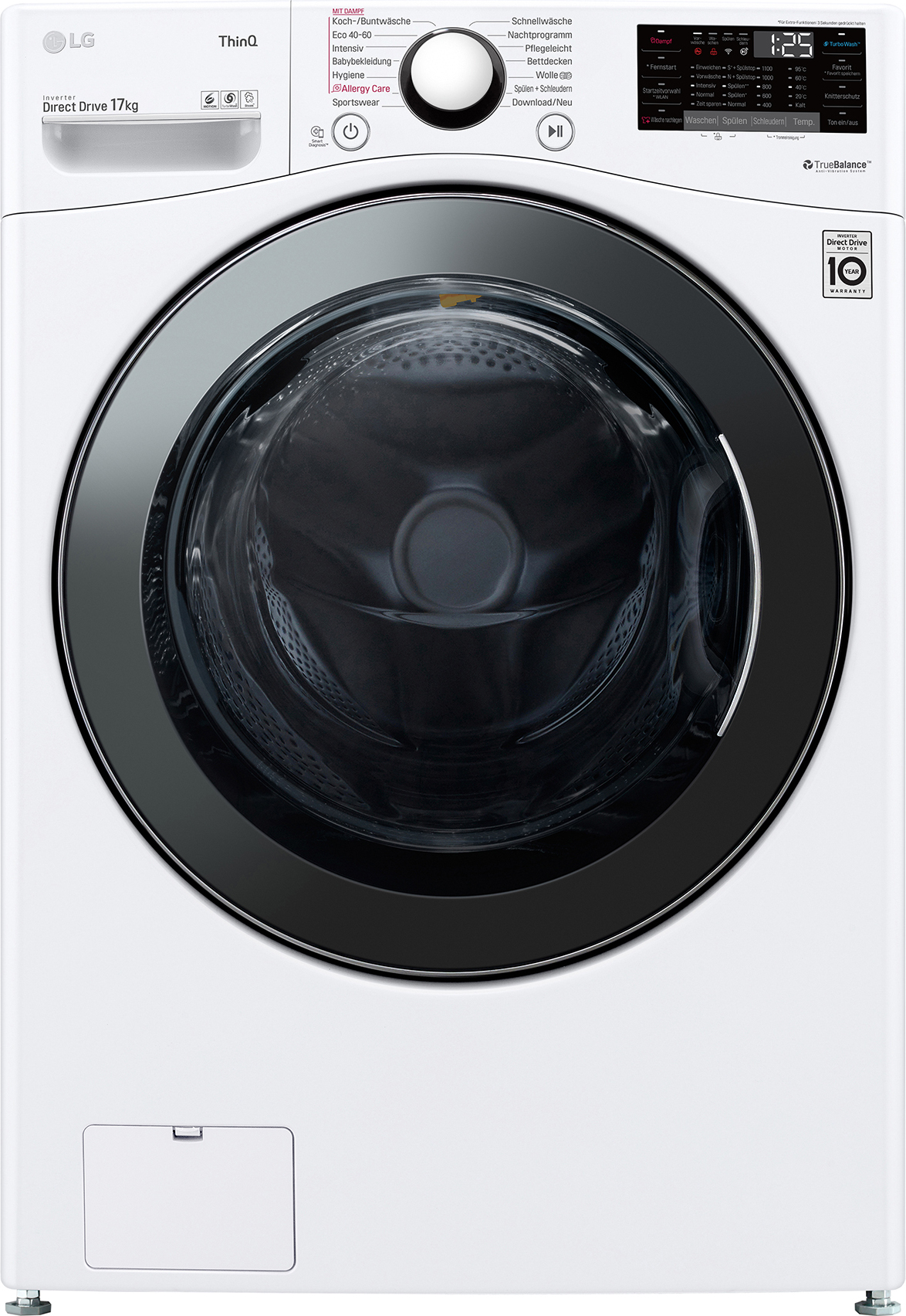 Waschmaschine 17 kg Weiß AquaStop ThinQ® App Inverter Direct Drive LG F11WM17TS2