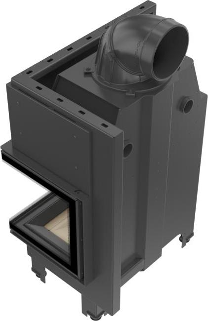 Inteligentný oceľový krb KRATKI MBM pravý 10 kW Ø 200 MSK