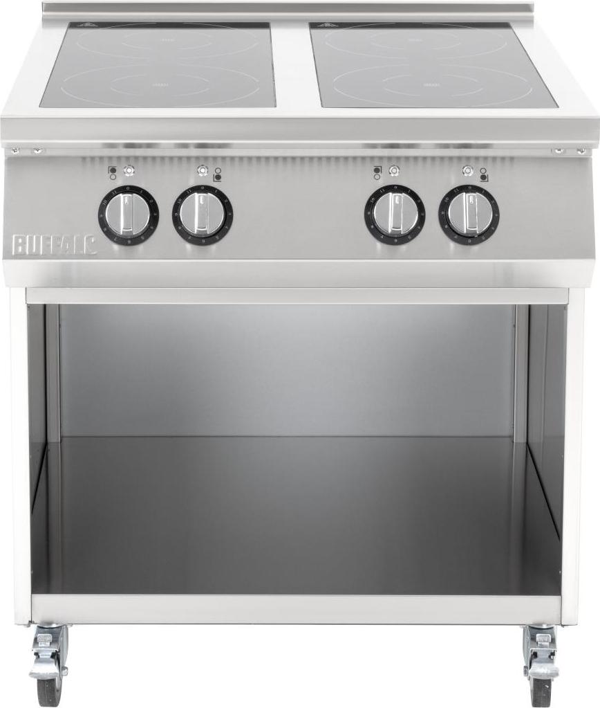 Voľne stojaca 4-zónová indukčná varná doska Buffalo