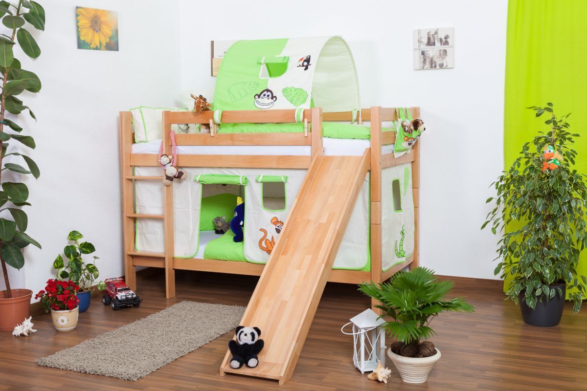 Etagenbett mit Rutsche