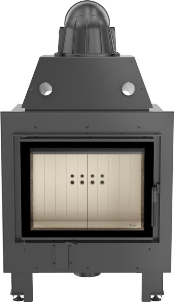 Kratki Kamineinsatz aus Stahl MBM 10 kW Ø 200 Doppelverglassung MBM/PF/DG