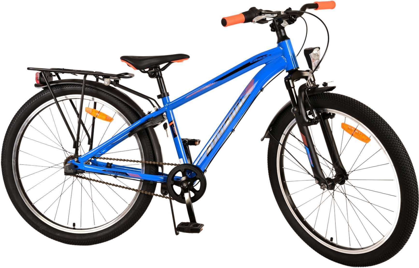 TPFSports Cross Kinderfahrrad - Jungen - Rücktritt + Handbremse - 3 Gänge - 24 Zoll - Blau Image