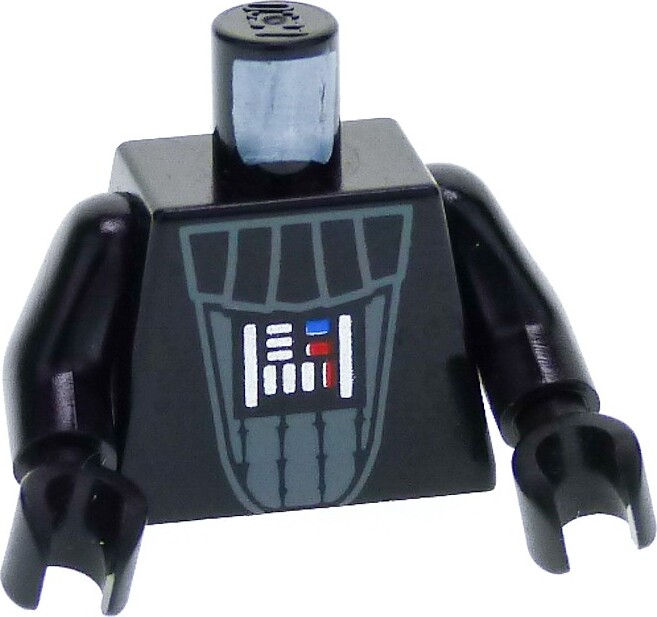1x torzo minifigúrky Lego čierne Star Wars Darth Vader sw0004 sw0386 973ps7c01
