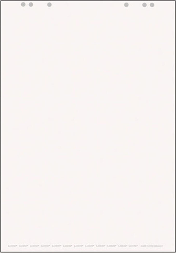 Landré Flipchart Block 65 x 98 cm, blanko, Weiss, 5 Stück