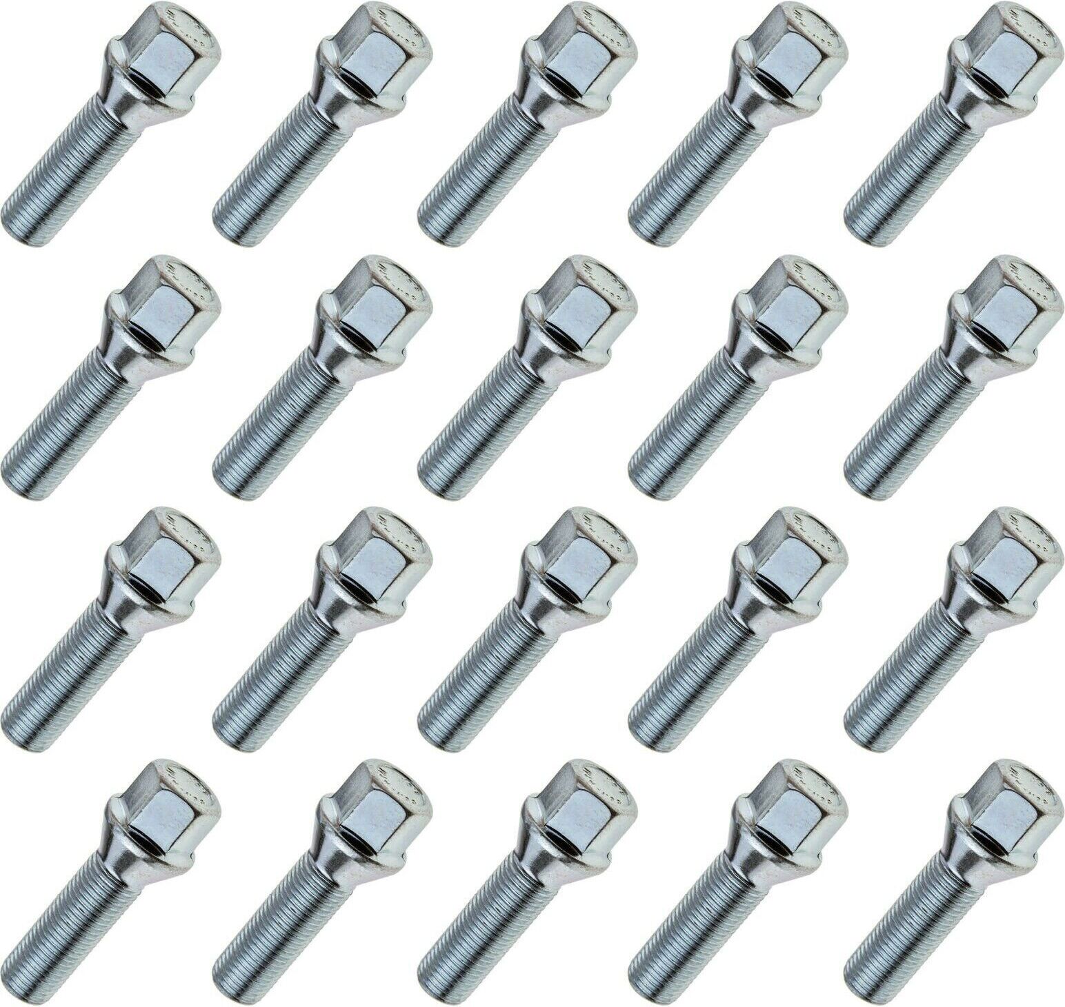 Dorman Bullone Ruota M14-1.50 – Confezione Da 10, Esagono 17 Mm, Lunghezza Filetto 45,5 Mm, Per Mercedes-Benz E Maybach, Argento