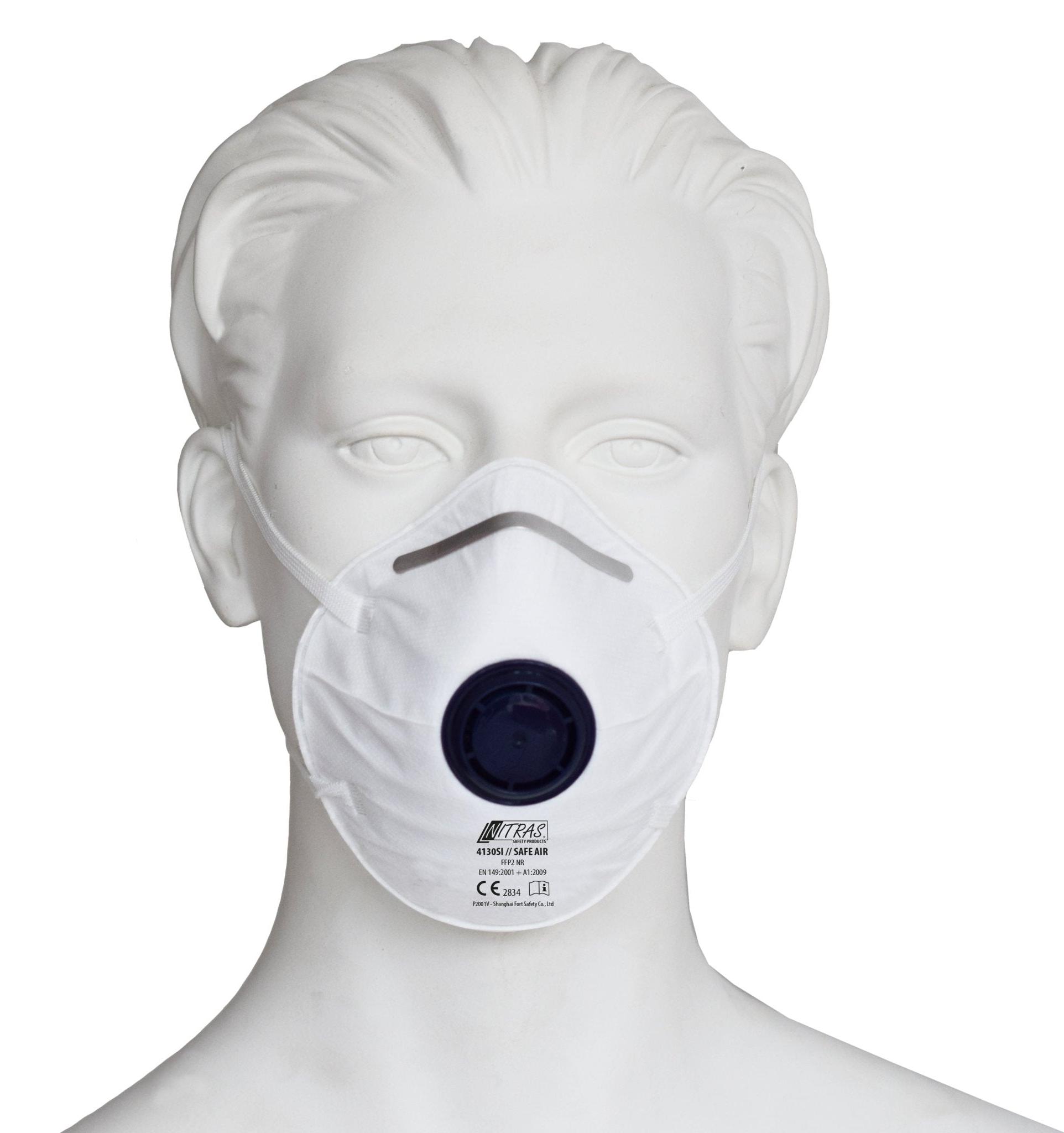 AS Arbeitsschutz GmbH Atemschutzmaske 4130SI SAFE AIR FFP2/V NR m.Ausatemventil NITRAS