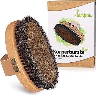 Akhan lampox Körperbürste, Gesichtsbürste mit feinen Kupferdrähten, Kupferbürste, Trockenbürste, Badebürste, Energiebürste mit Kupfer, Rückenbürste, Lymphdrainage (Körperbürste) 174868379