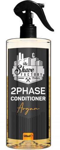 The Shave Factory – Argan 2-Phasen-Conditioner – 2-Phasen-Conditioner mit Argan für Haare und Bart, 500 ml TSF-2PHA-CON-ARG-500
