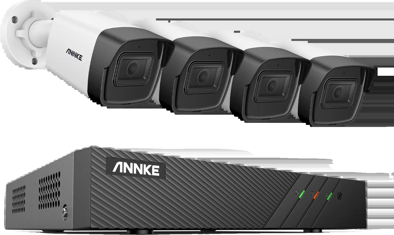 Monitorovací kamerový systém, 8-kanálová konektivita, možnosť nočného videnia, 4CH bullet kamera, žiadny