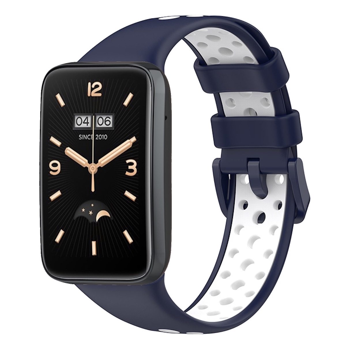 Pre Xiaomi Mi Band 7 Pro Silikónové športové hodinky Náhradný remienok Smart Watch Dark Blue / White