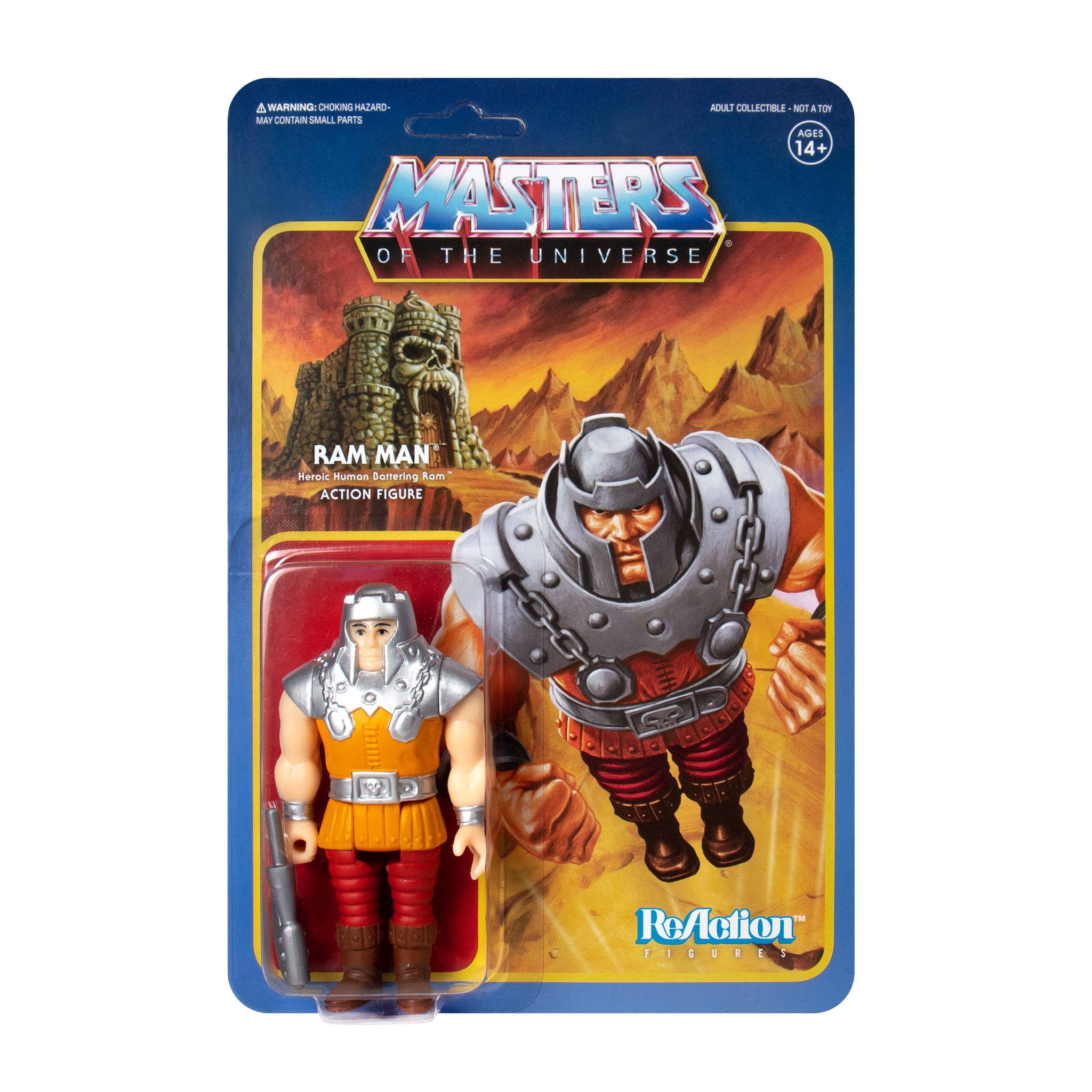 Super7 Masters of the Universe Ram Man (Mini Comic) ReAction Actionfigur 10 cm SUP7-RE-MOTU-VV-RM