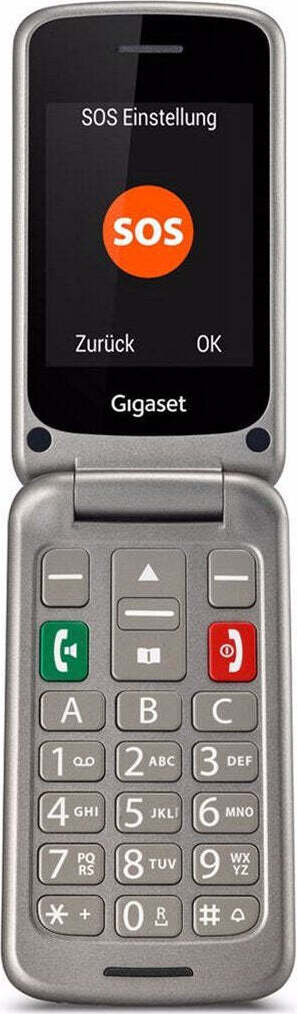 Mobilný telefón pre starších ľudí Gigaset GL590 2,8" 2G sivý
