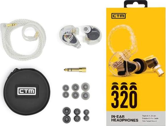 CTM CE320 3-cestné slúchadlá do uší Clear