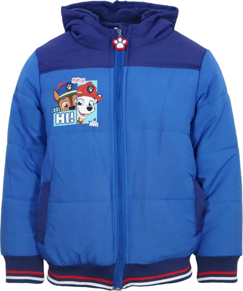 Paw Patrol Kinder Winterjacke Jungen Jacke mit Kapuze – Blau / 92