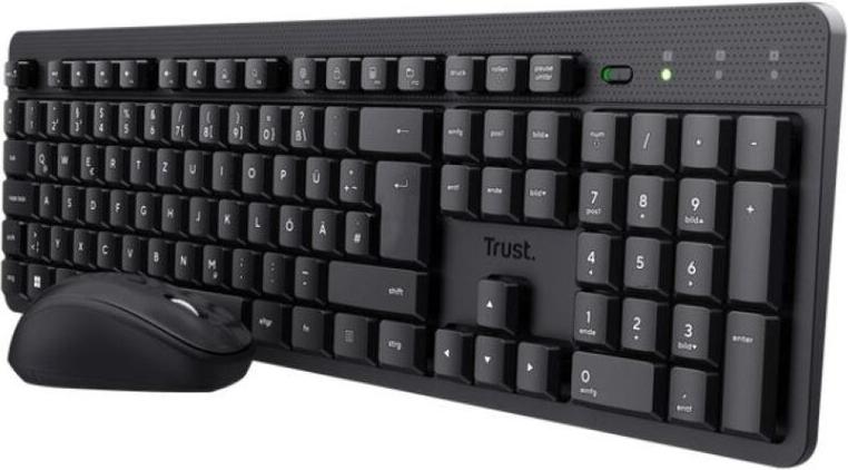 Tastatur und Maus Trust TKM-360 Schwarz Qwerty Spanisch 25356
