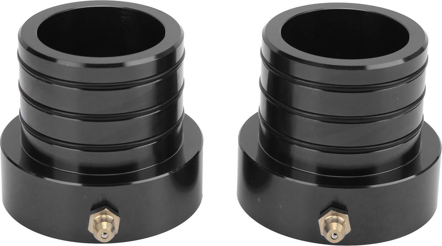 Gistuch 2-teiliges Vorderachsrohr-Dichtungsset, Billet-Aluminium, Oxidationsbeständigkeit, Ersatz für Jeep Wrangler Cherokee TJBlack