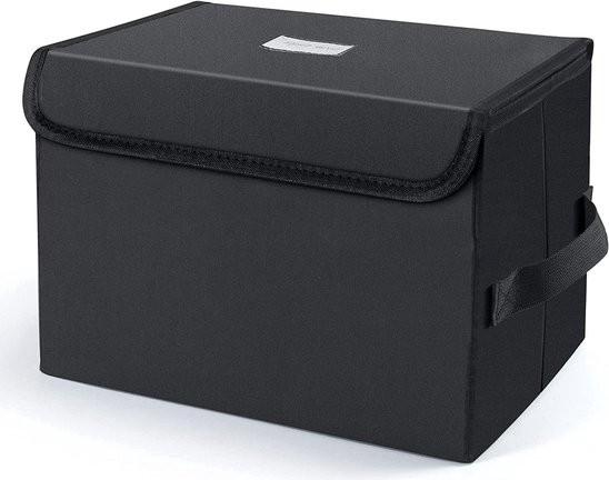 Unbranded Aufbewahrungsbox für Vinyl-Schallplatten für 7-Zoll-Schallplatten – für 60 Schallplatten – Schwarz – 1 Stück 103464-0