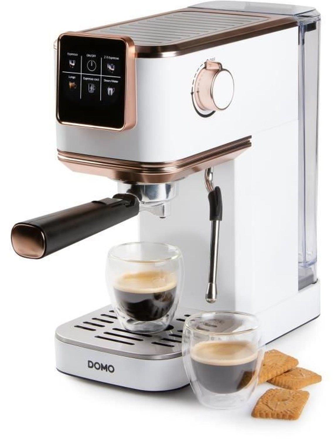 Domo Espressomaschine Espressomaschine Weiß DO746K