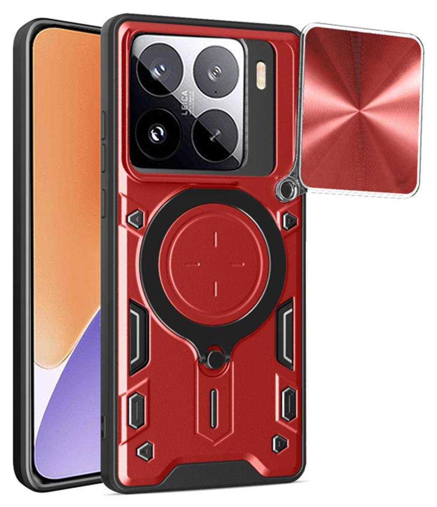 Techsuit CamGuard Pro Back Cover Hülle für Xiaomi 15 - Rot
