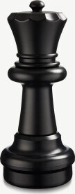 Ubergames - Schachfigur - Dame 60 cm - Schwarz - Geeignet für Ubergames Schachspiel zwarte dame