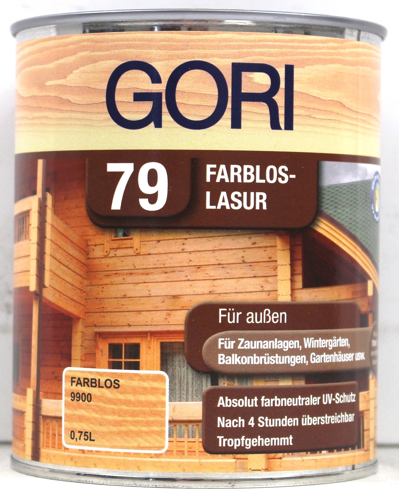 2,5L Gori 79 Farbloslasur Holzschutzlasur UV-Blocker farbloser UV Schutz NEW-248