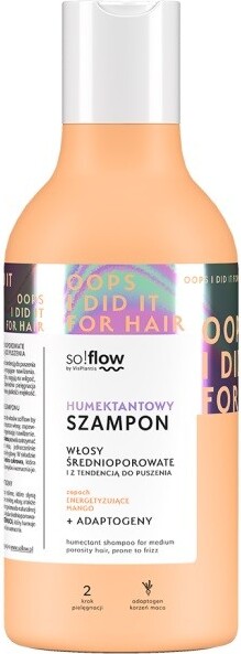 VIS PLANTIS SO!FLOW Feuchthalteshampoo für krauses Haar 400 ml