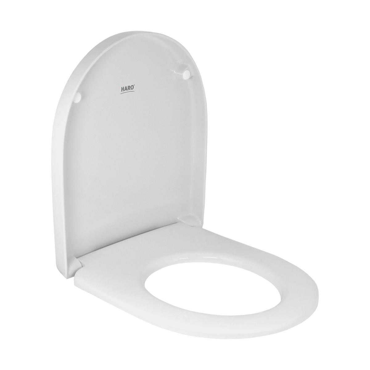 Haro Comfort WC Sitz weiss mit Softclose Absenkautomatik Take Off Scharnier 