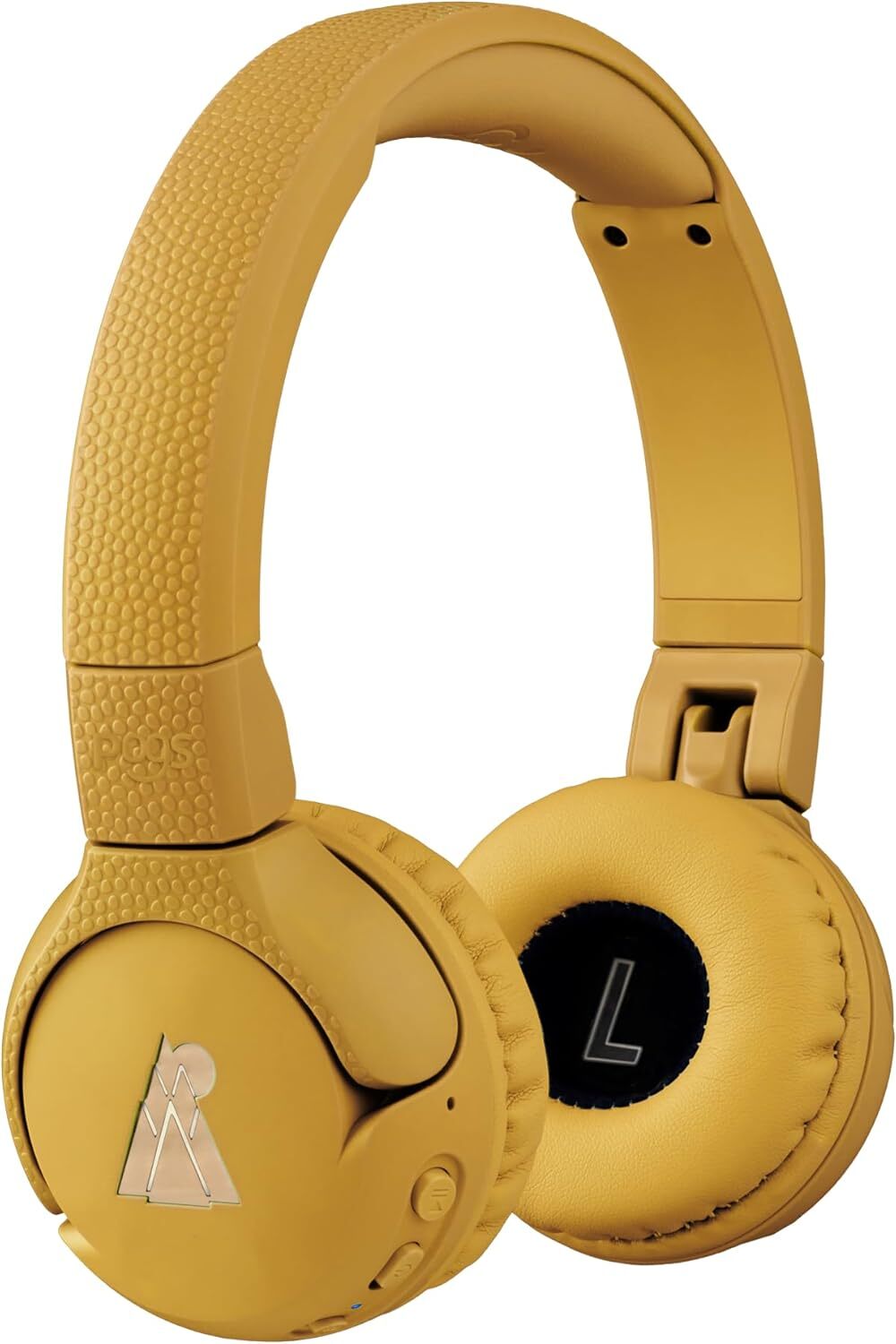 Gecko 2 | Skladacie robustné detské slúchadlá od 3 rokov | Limit hlasitosti 85 dB | Mikrofón | On-Ear | Funkcia bezdrôtového zdieľania hudby Žltá
