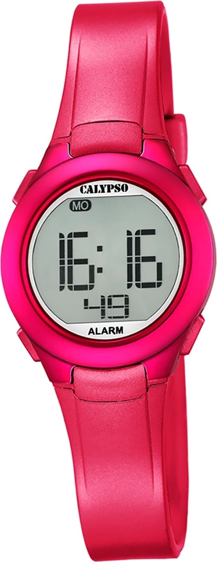 Calypso Plastic PUR Dámske hodinky K5677/4 Náramkové hodinky ružové Digitálne D2UK5677/4