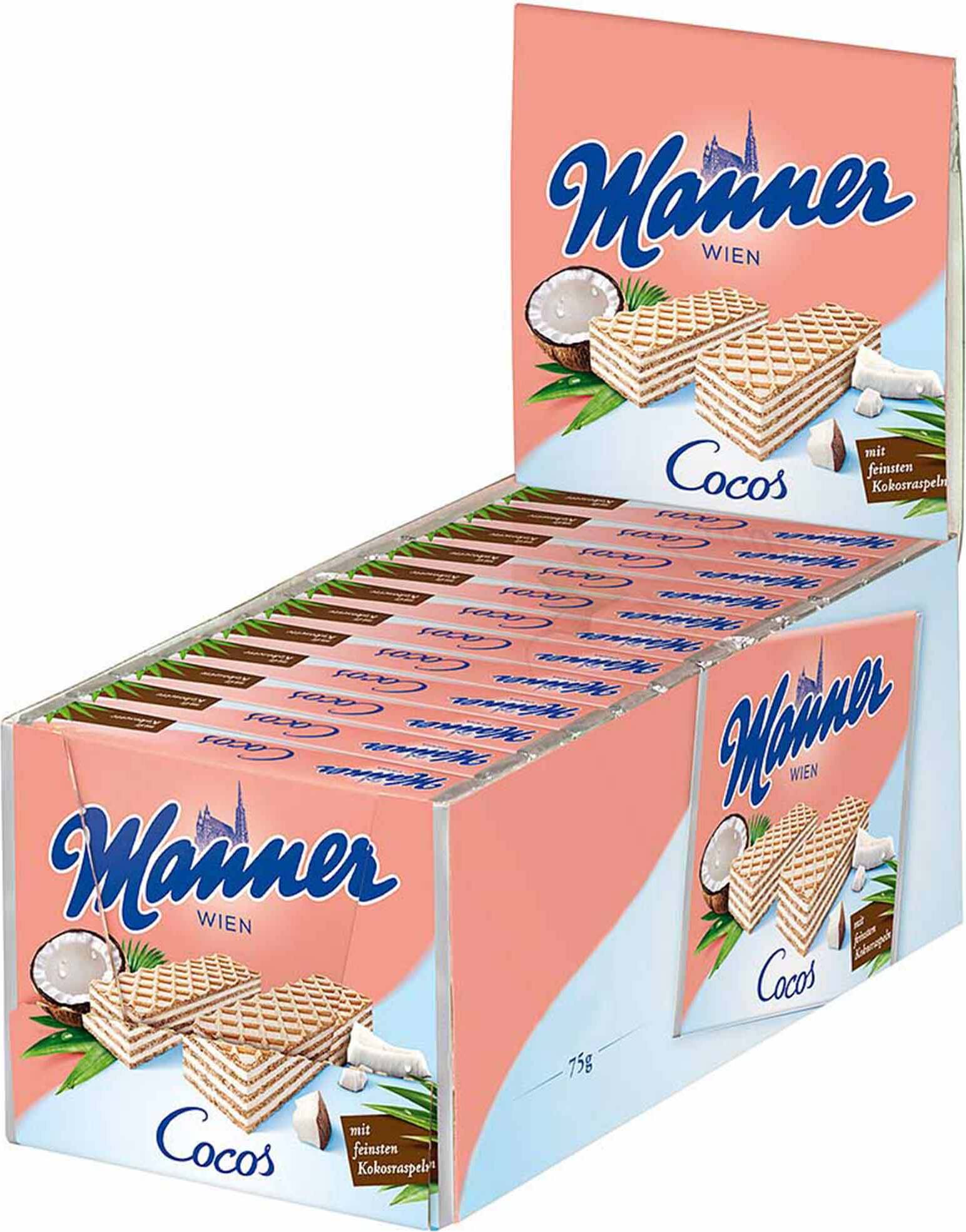 Manner Cocos Schnitten 12er Box 900g