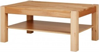 Möbel-Sofortkauf Couchtisch Wohnzimmertisch kernbuche massiv, geölt, 105x65 cm 1202-43-24/40-1C