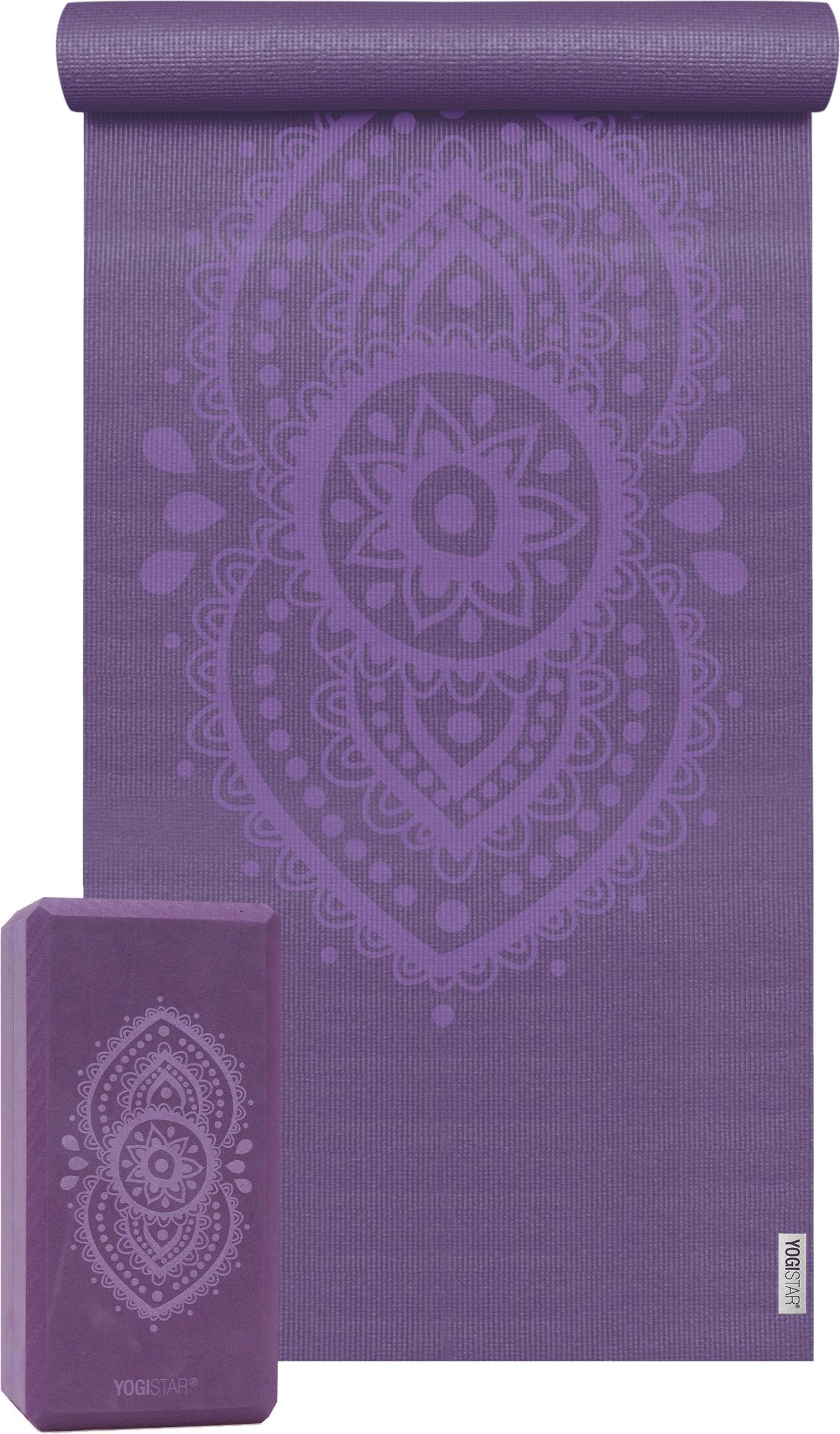 Yogistar Yoga-Set Starter Edition - ajna chakra (Yogamatte + 1 Yogablock) 124595