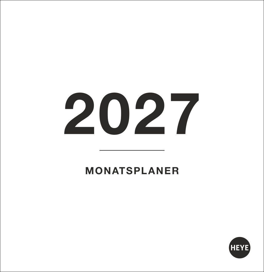 Sonstige Verlage Black&White Monatsplaner zum Aufstellen 2027