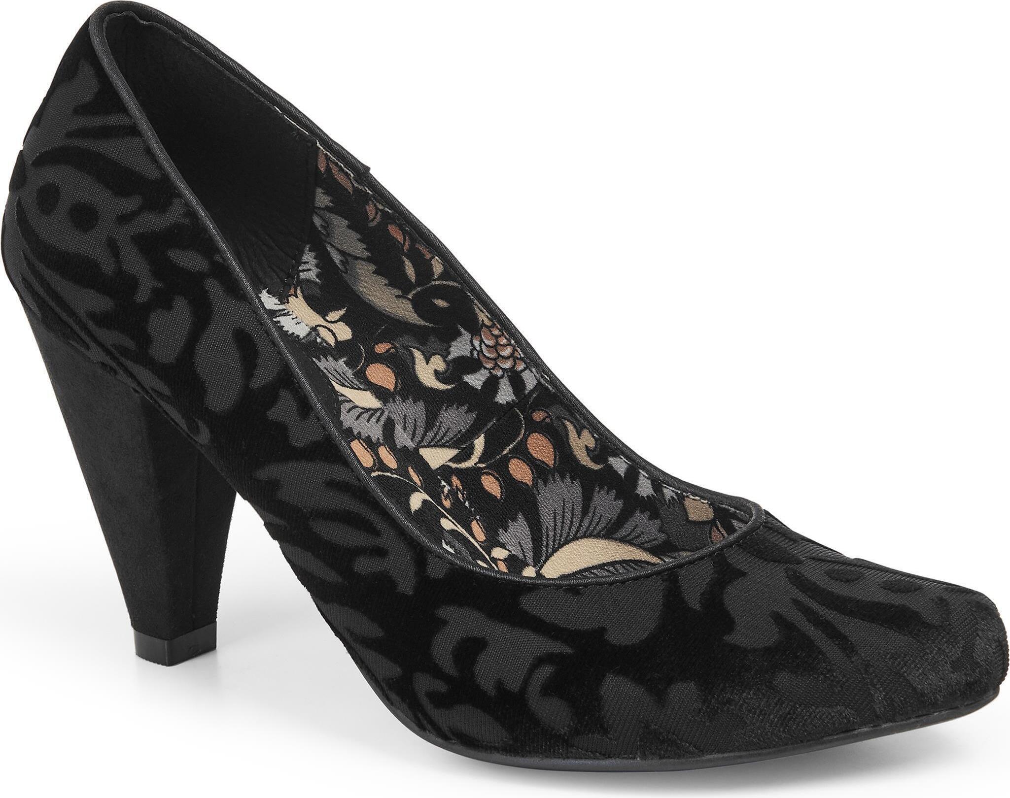 Ruby Shoo Pumps Leah schwarz Samt 8,5 cm 40 7 09135 black