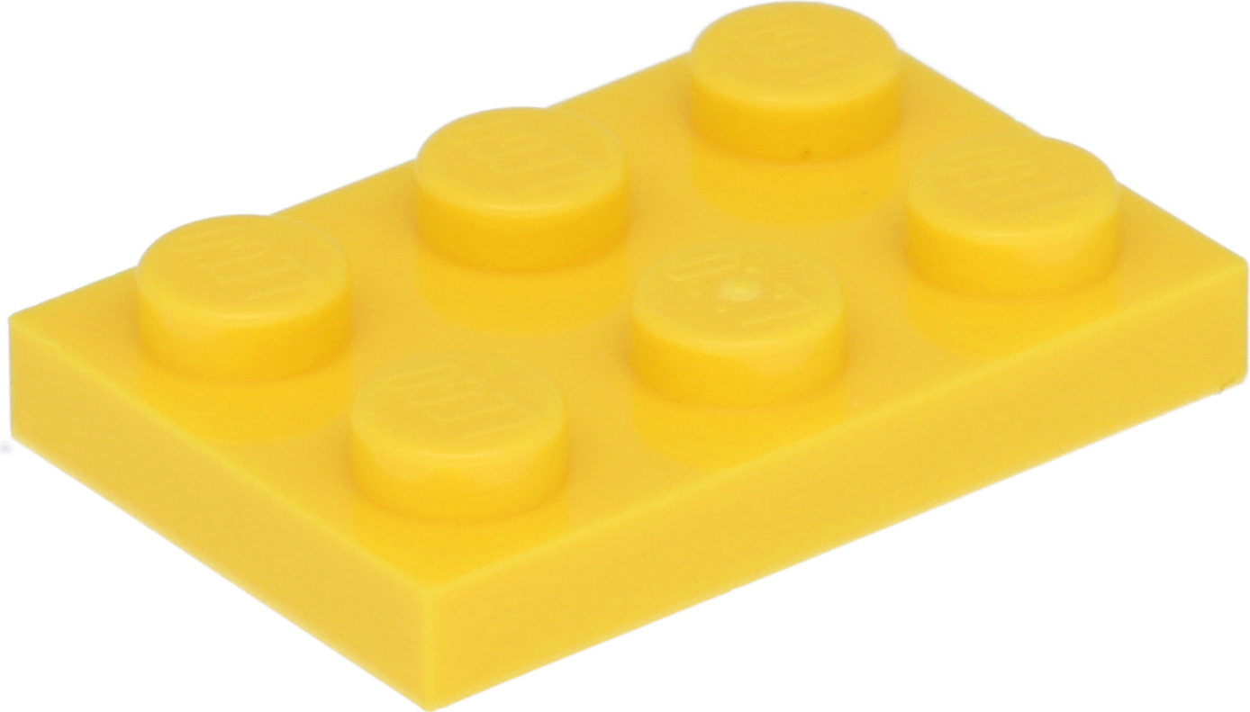 Lego® 2x3 dosky 3021 - 1 kus žltá