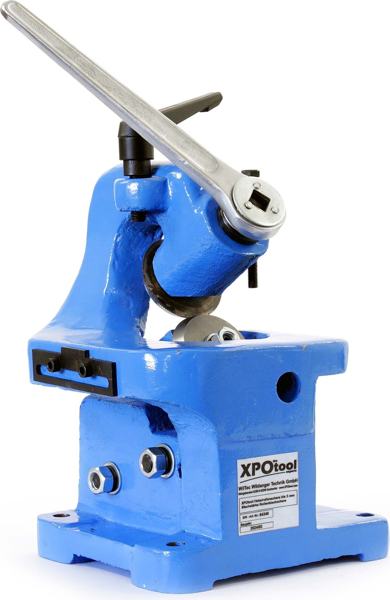 XPOtool Hebelrollenschere bis 3 mm Blechstärke Rollenblechschere Blechschere für Blecharbeiten 64348