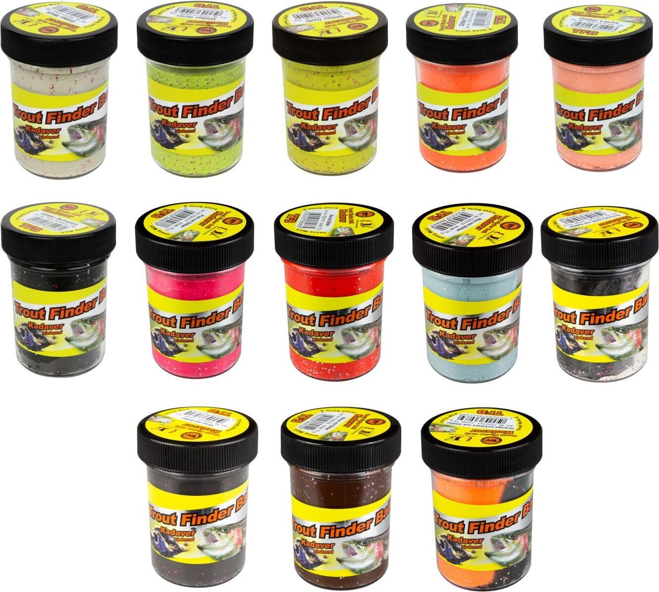 FTM Forellenteig Glitter Kadaver sinkend 75g - Forellenpaste, Farbe:Lachs 7323115-aus