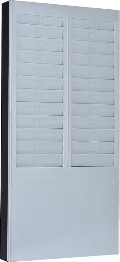 Lixada DOYO Time Card Rack Wandhalterung 24 Pocket Slot für Anwesenheitsrecorder Punch Time Office