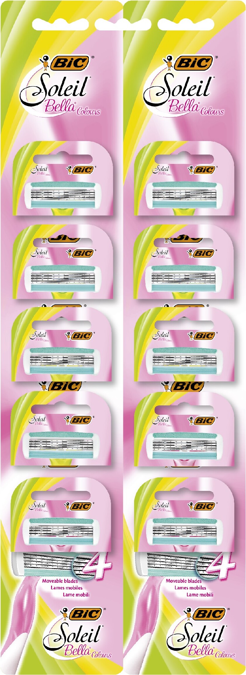 Bic, Holiaca strojček, soleil bella farby, 10 ks