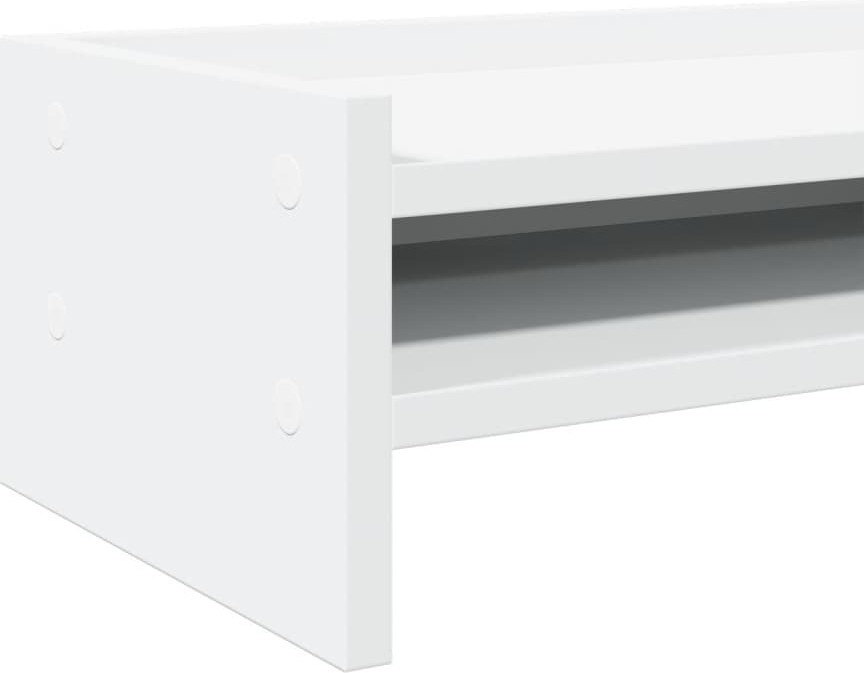 Mobile Tv Visnes Bianco 100x40x38 Cm In Legno Multistrato 8721158783219