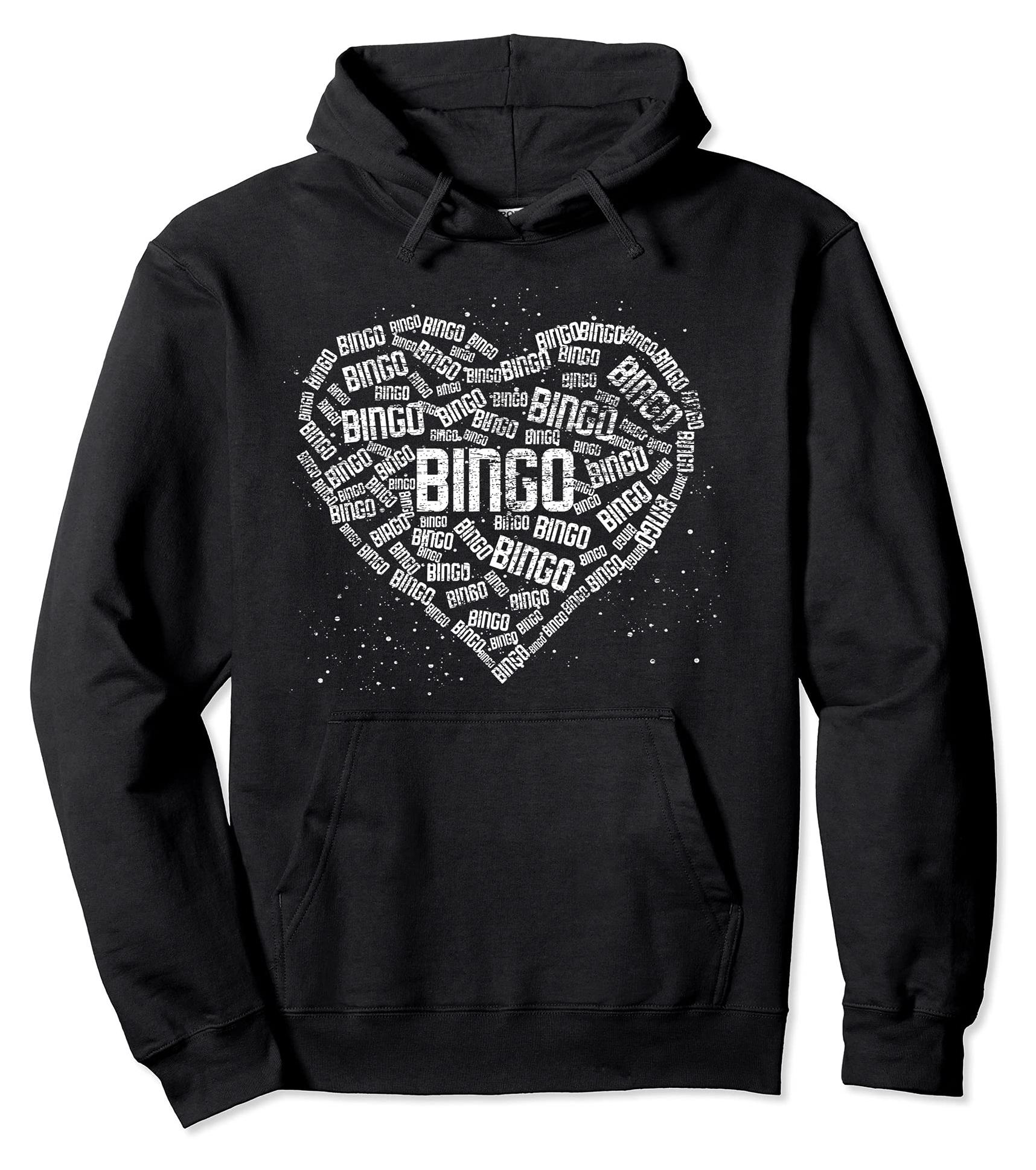 Bingospieler Bingo Geschenkideen Bingo Herz Glücksspiel Lotterie Bingospieler Liebe Bingo Pullover Hoodie