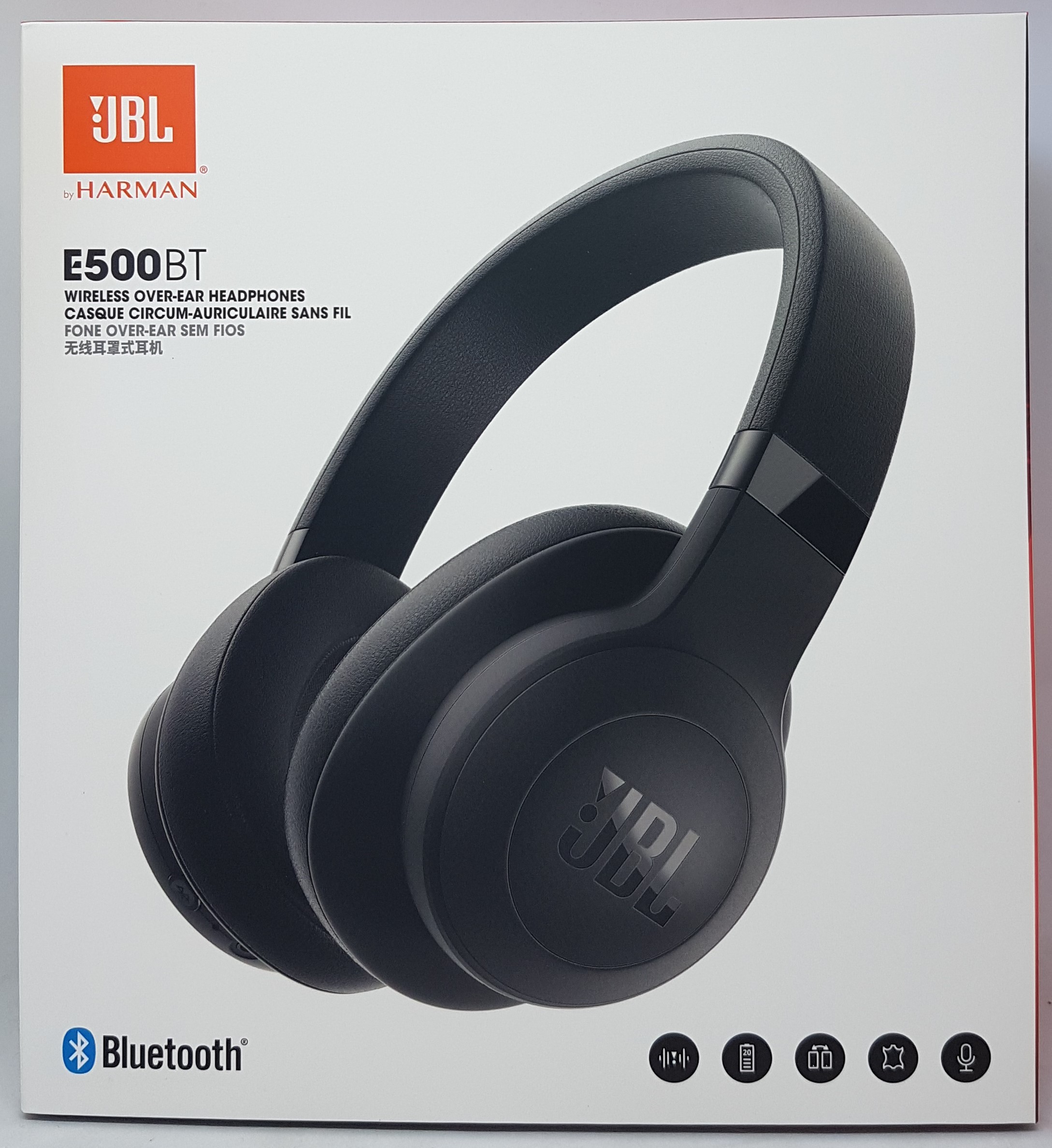 Slúchadlá Bluetooth na uši JBL E500BT, čierne