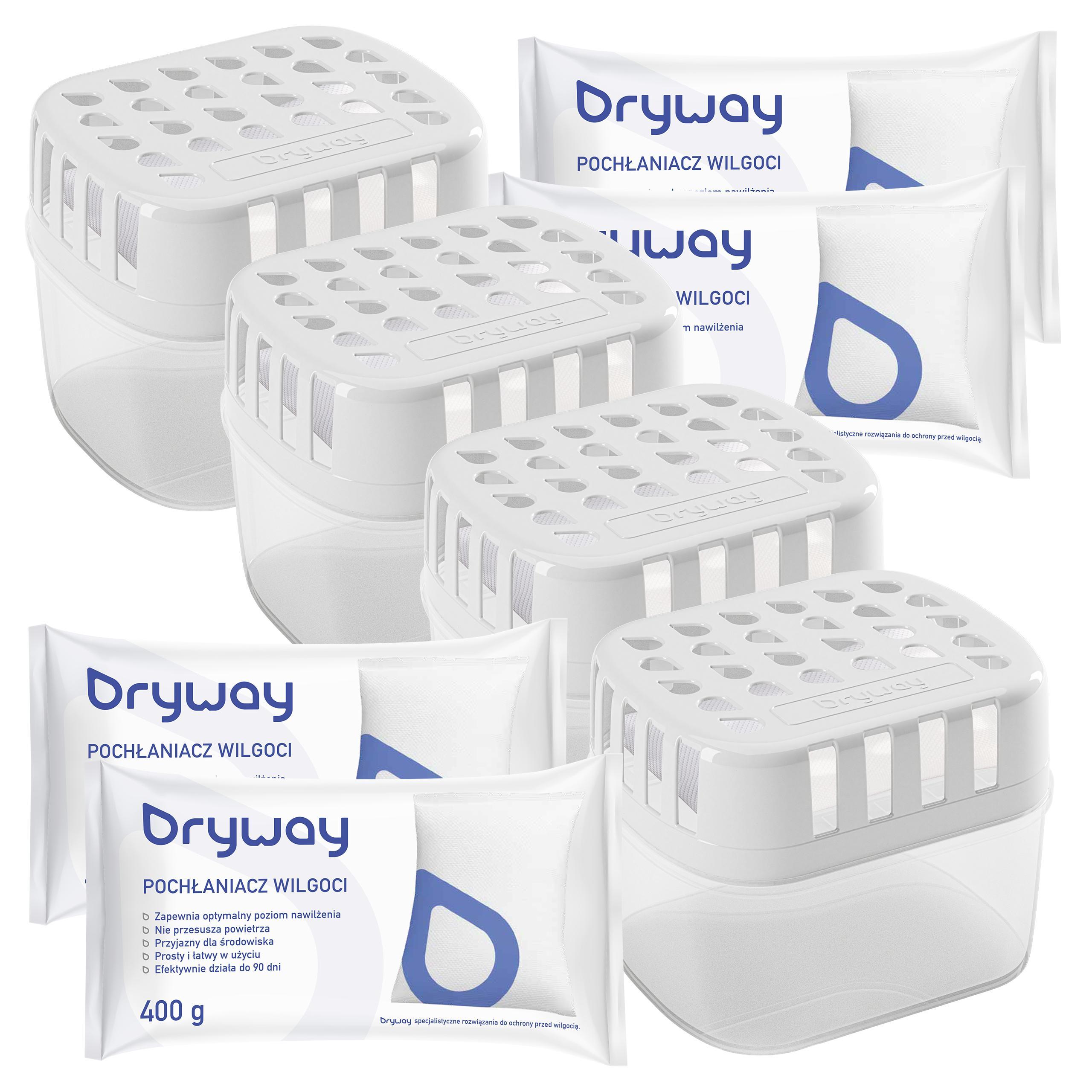 Dryway Luftentfeuchter Nachfüllpack – 4× 400 g Feuchtigkeitsabsorber 4_DW400B