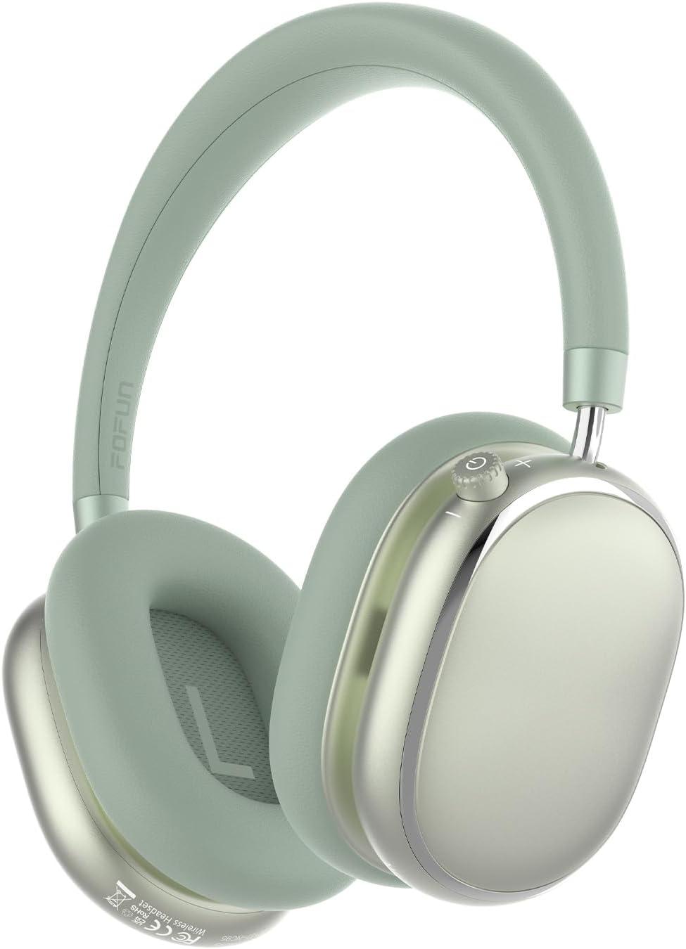 FOFUN Hybrid Noise Cancelling Kopfhörer mit Drehknopf,Over-Ear Kopfhörer Kabellos Bluetooth,Transparenzmodus,65 Stunden Spielzeit,Personalisierung per App