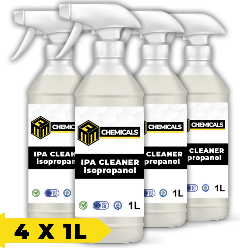 MRM-Chemicals MRM CHEMICALS IPA Reiniger 85 % ISOPROPYL ALKOHOL Spray für die Detaillierung x4