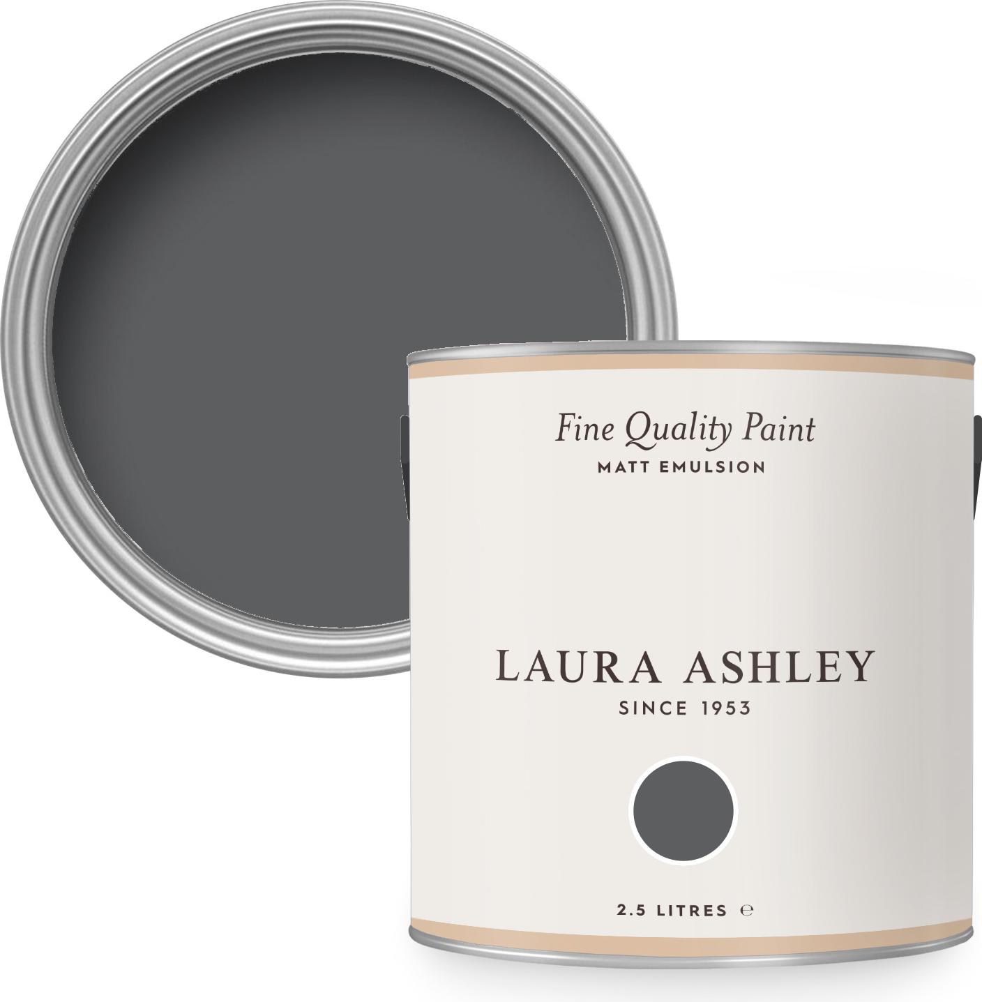 Laura Ashley Wandfarbe Matt 2.5L Anthrazit 113686