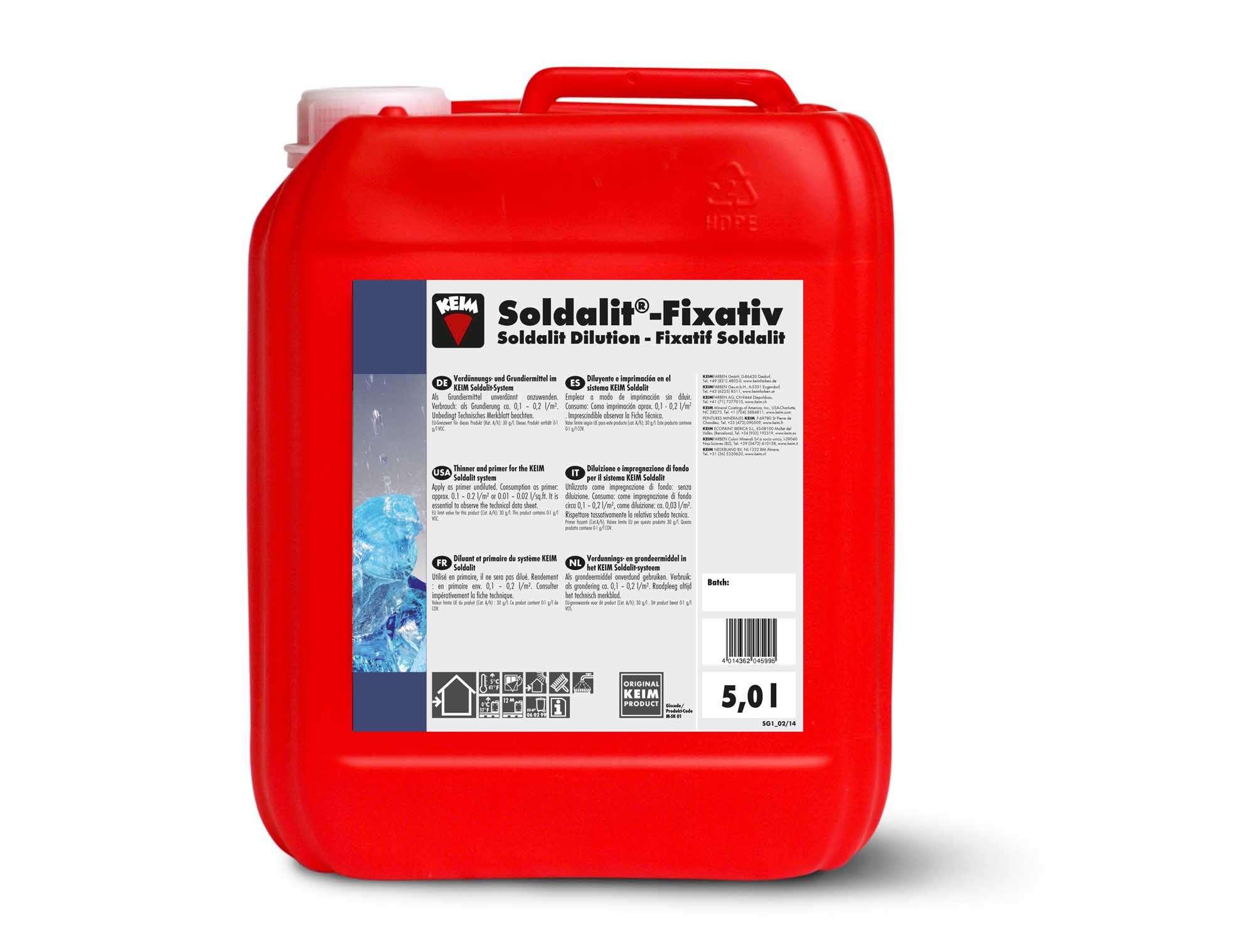 Keimfarben GmbH Keim Soldalit Fixativ 5 LTR Verdünnung Grundierung NEW-9060