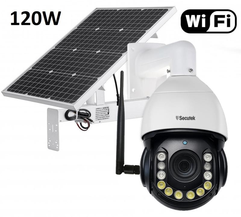 PTZ IP-Kamera Secutek SBS-SD59-30X mit Solarladung 120W / 60A