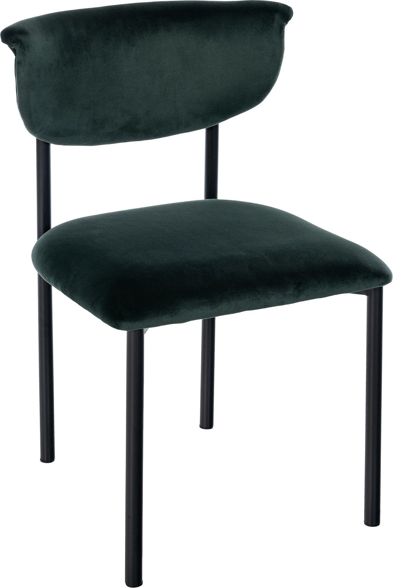 CLP Besucherstuhl Gambell Samt - grau 325744