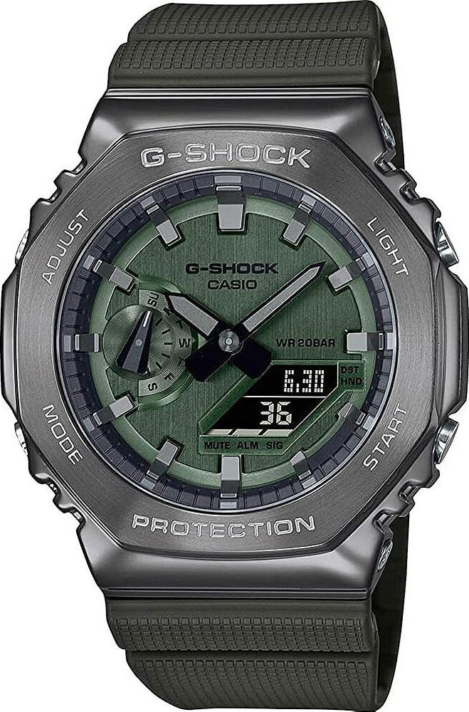 Pánske hodinky Casio G-Shock OAK METAL COVERED - zelené (Ø 44,5 mm) (Ø 45 mm)